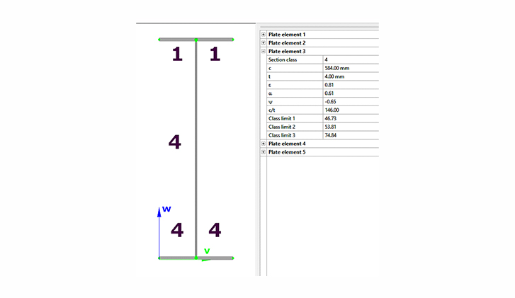 Did you know that you could use Consteel to calculate effective cross-section properties for Class 4 sections?