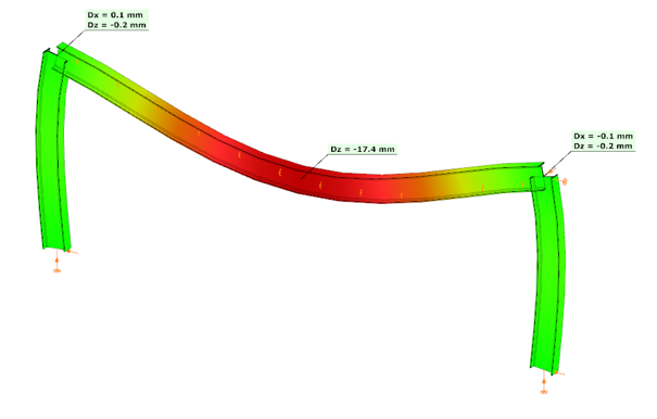 Rigid connection without considering actual rigidity2